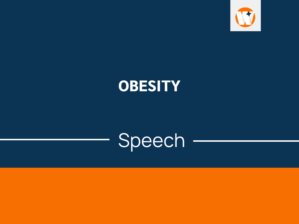 short speech on obesity