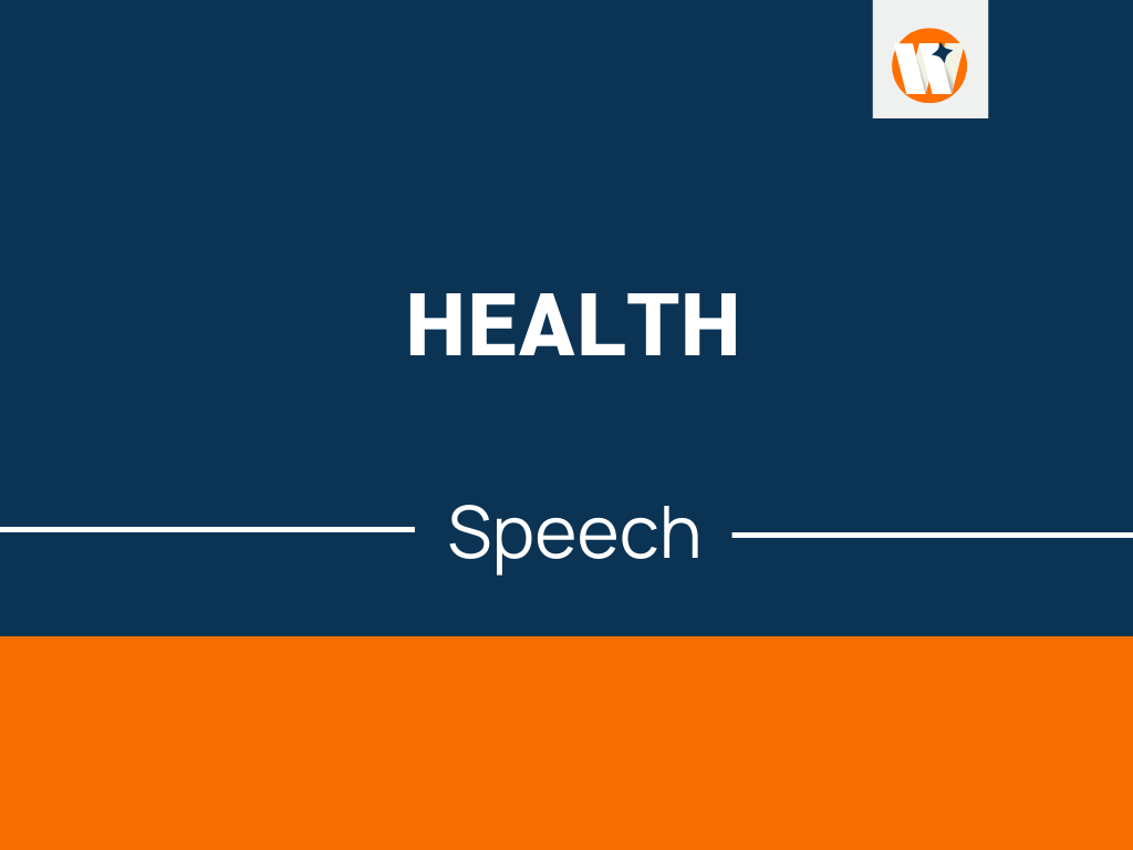 speech on health problems