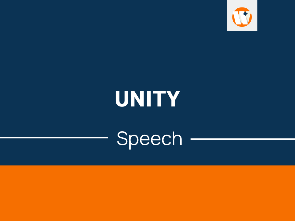 speech in english unity